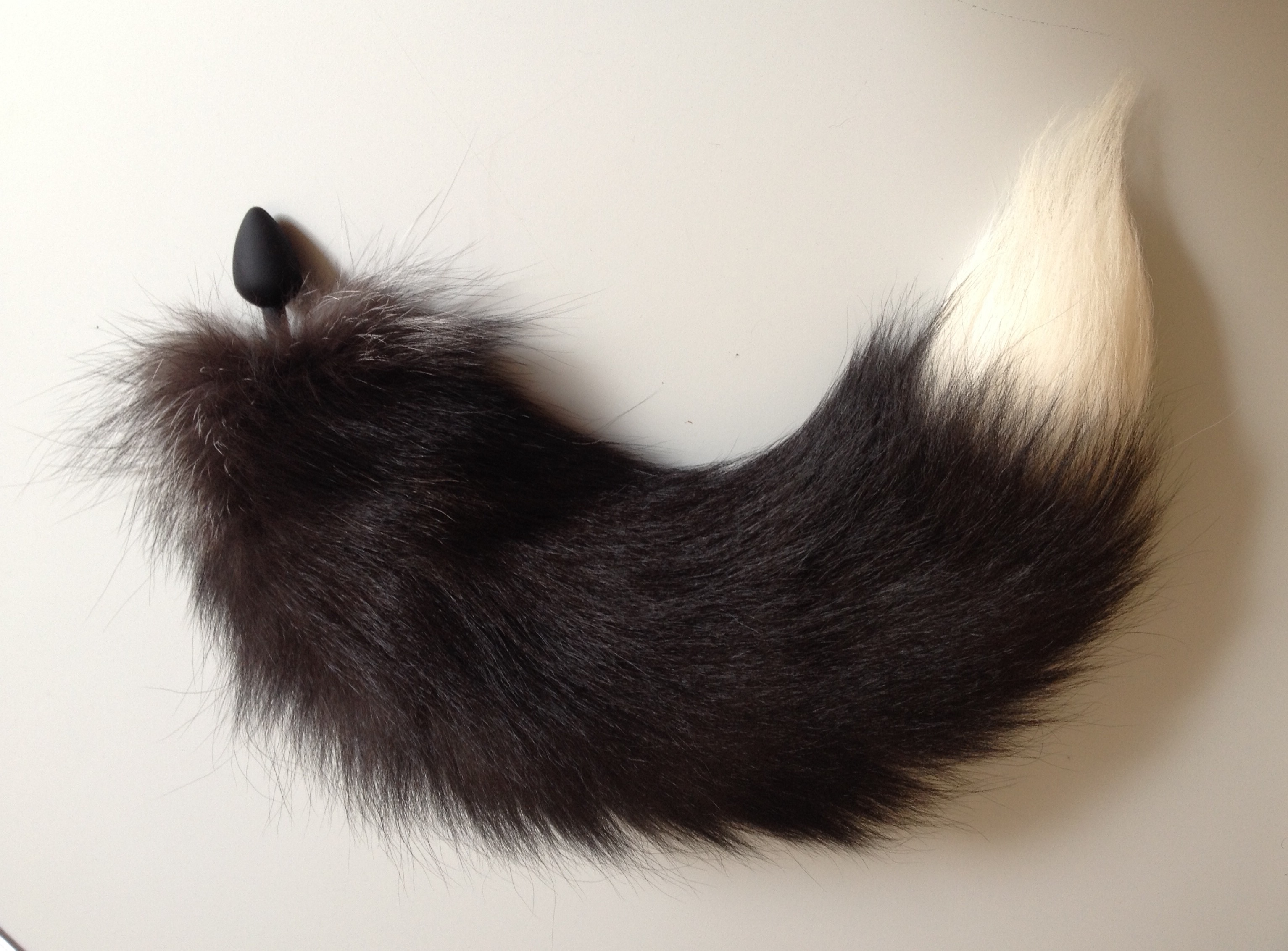 Fuchsschweif Pelz Anal Plug Stecker Stpsel Fuchs Schweif Silberfuchs Pelz Fetisch Pet Play Petplay Genuine Silver Fox Fur Tail Butt Plug Fur Fetisch Furry Furries ftiche fourrure